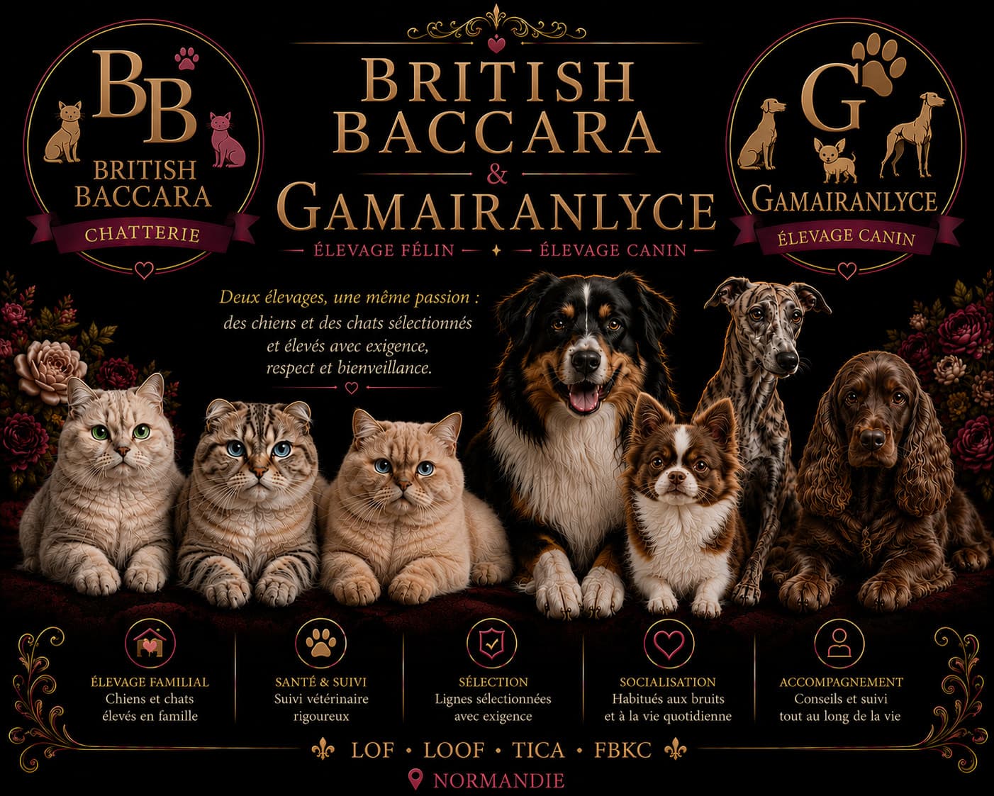 British baccara & Gamairanlyce — notre élevage
